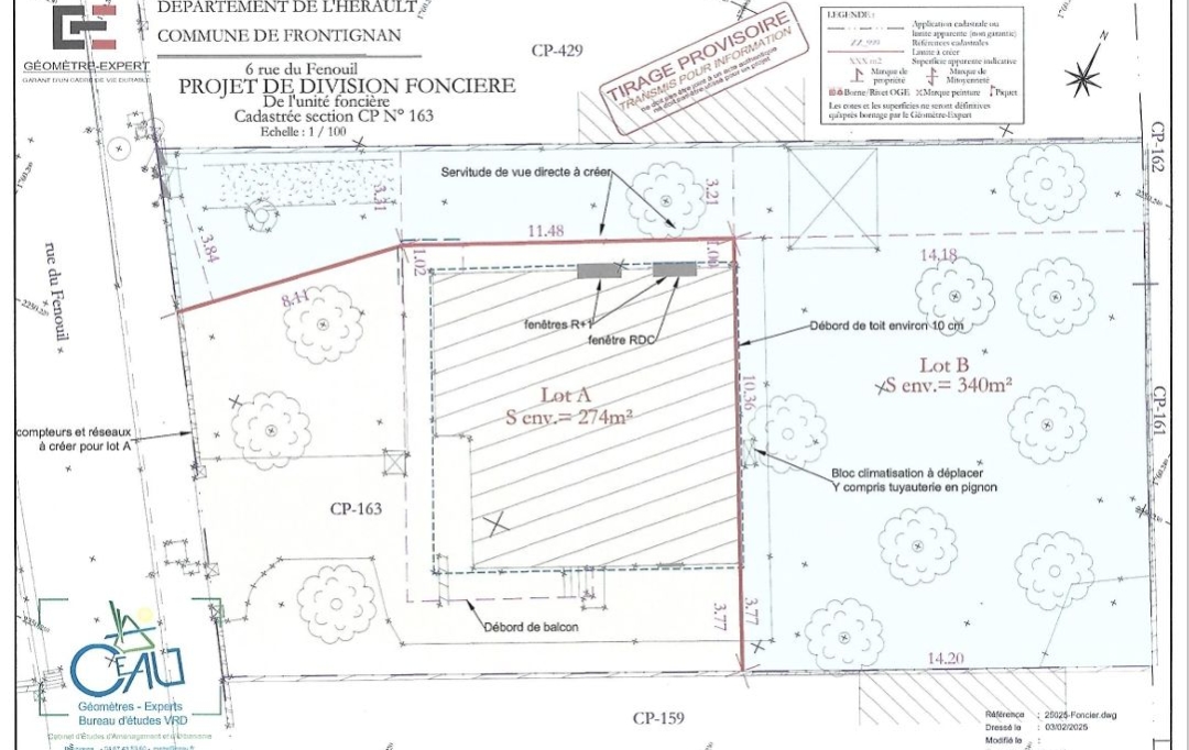 Terrain 344 m² · à Frontignan · 140 000 €